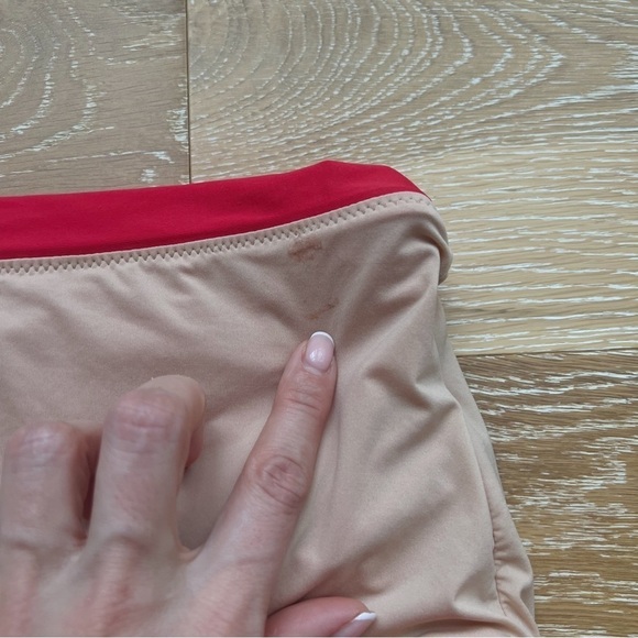 J Crew Ruched high-rise full-coverage bikini bottom in Red sz. XS - Picture 8 of 8